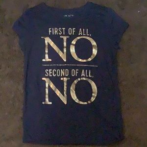 blue and gold childrens place tee shirt